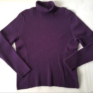 Coldwater Creek Long Sleeve Turtleneck Women Top L